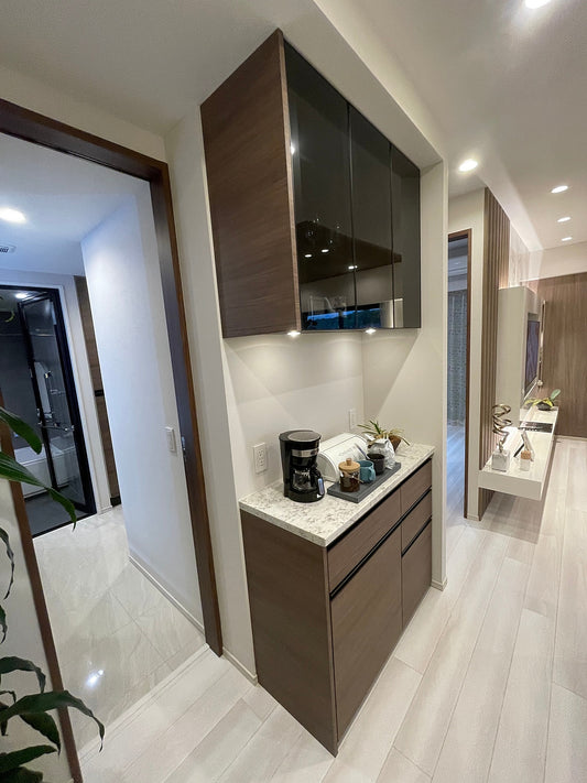 【GAS30】タカラスタンダード製 カップボード 食器棚 キッチン収納 キッチンボード W1070 モデルルーム展示設置品