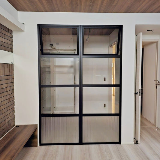 【NBA16】Panasonic しきり窓 突き出し窓2列 間仕切り ガラス壁 パーテーション