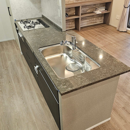 【POK01】タカラスタンダード ペニンシュラ型(欠込み有) システムキッチン W2500