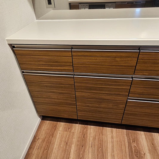 【PFK16】タカラスタンダード製 カップボード 食器棚 キッチン収納 キッチンボード W1535 モデルルーム展示設置品