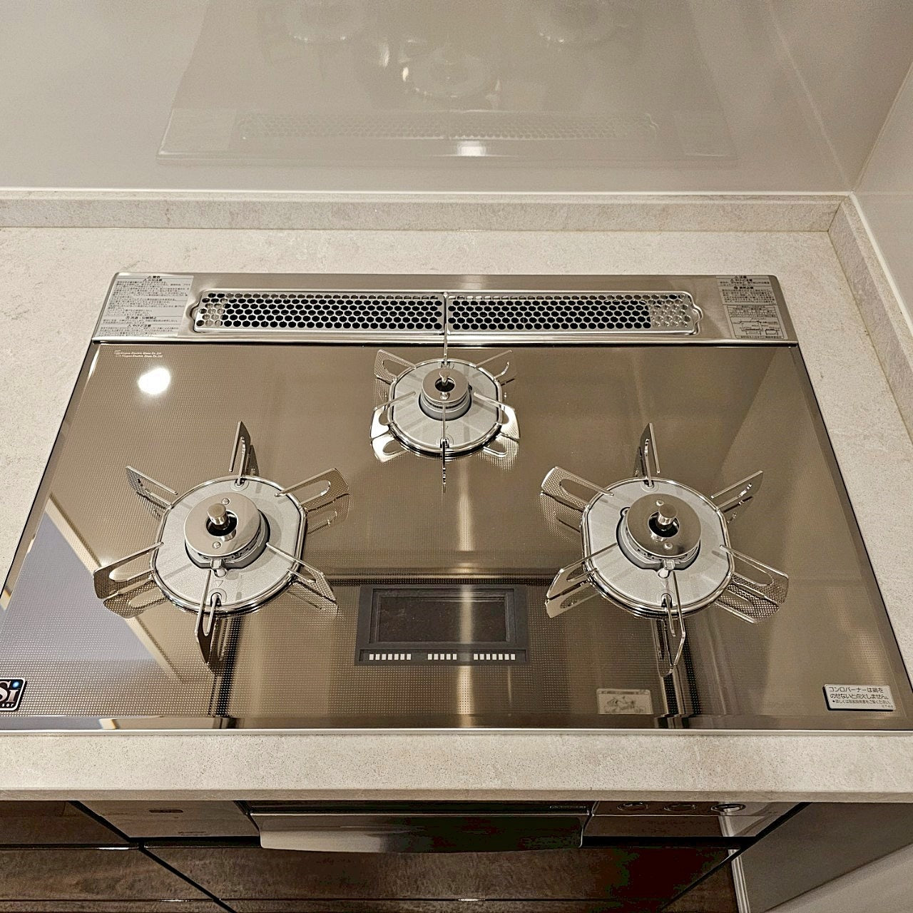 【JSK18】システムキッチン(欠込み有) 左シンク/食洗機/レンジフード/ガスコンロ/水栓/W2980/モデルルーム展示設置品