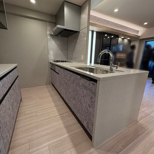 【KNK01】タカラスタンダード製 システムキッチン/食洗器/レンジフード/ガスコンロ/水栓/W2430/モデルR展示設置品