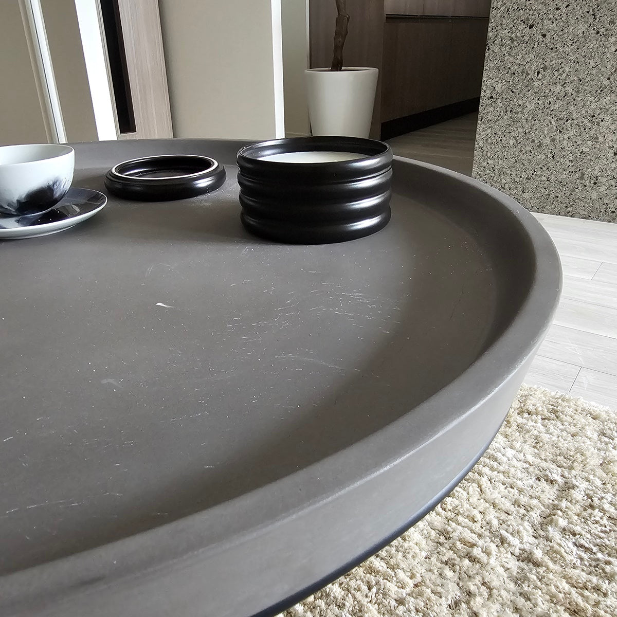 【PSF11】moda en casa モーダ・エン・カーサ コーヒーテーブル APOLLO アポロ コンクリート