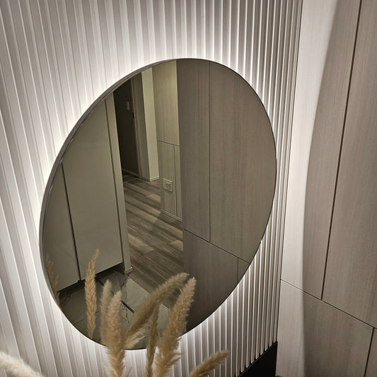 【JTK13】造作 ウォールミラー 鏡 玄関ミラー 壁掛けミラー おしゃれ モダン モデルルーム展示品