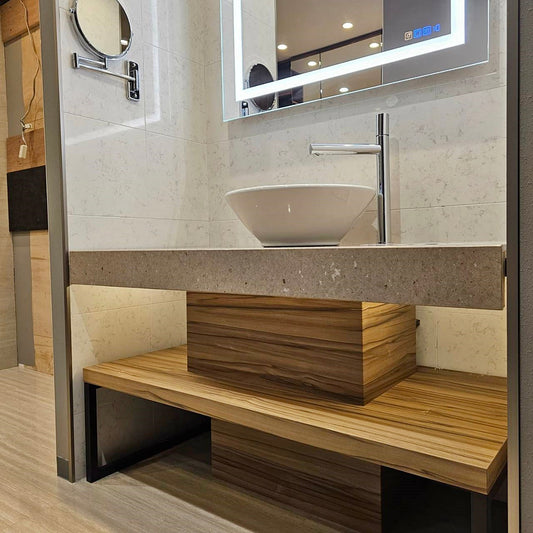 【TCC05】高級品 タカラスタンダード 洗面化粧台 陶器ボウル マルチミラー 拡大鏡