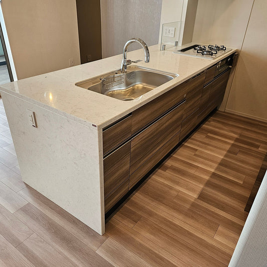 【PFK01】タカラスタンダード製 システムキッチン/食洗器/レンジフード/ガスコンロ/水栓/W2740/モデルルーム展示設置品