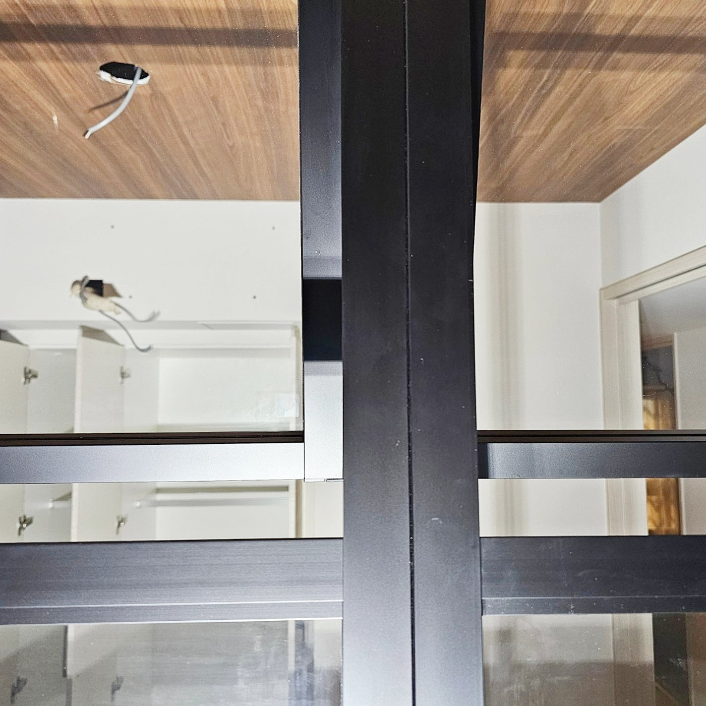 【NBA16】Panasonic しきり窓 突き出し窓2列 間仕切り ガラス壁 パーテーション