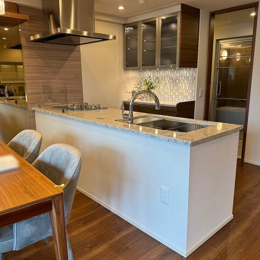 【JGH01】タカラスタンダード ペニンシュラ型 システムキッチン 左シンク 間口2500