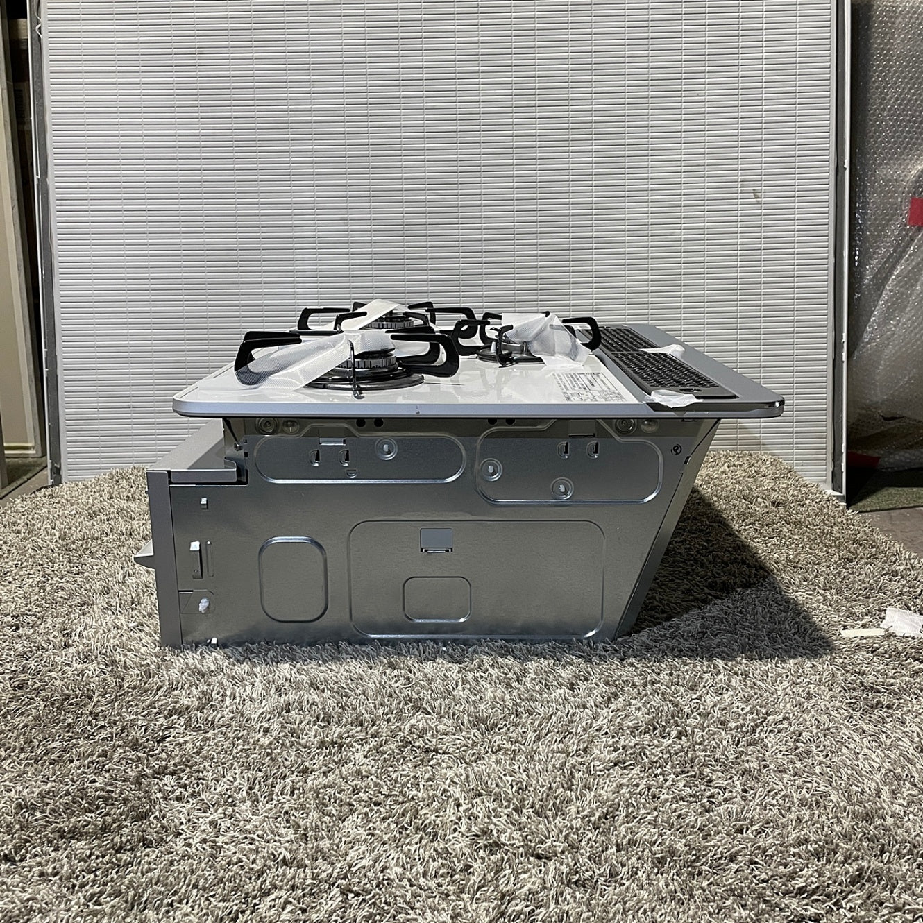 【TS4_17】 未使用品/タカラ ガスコンロ/ハイパーガラスコート トップ 3口 片面焼きグリル