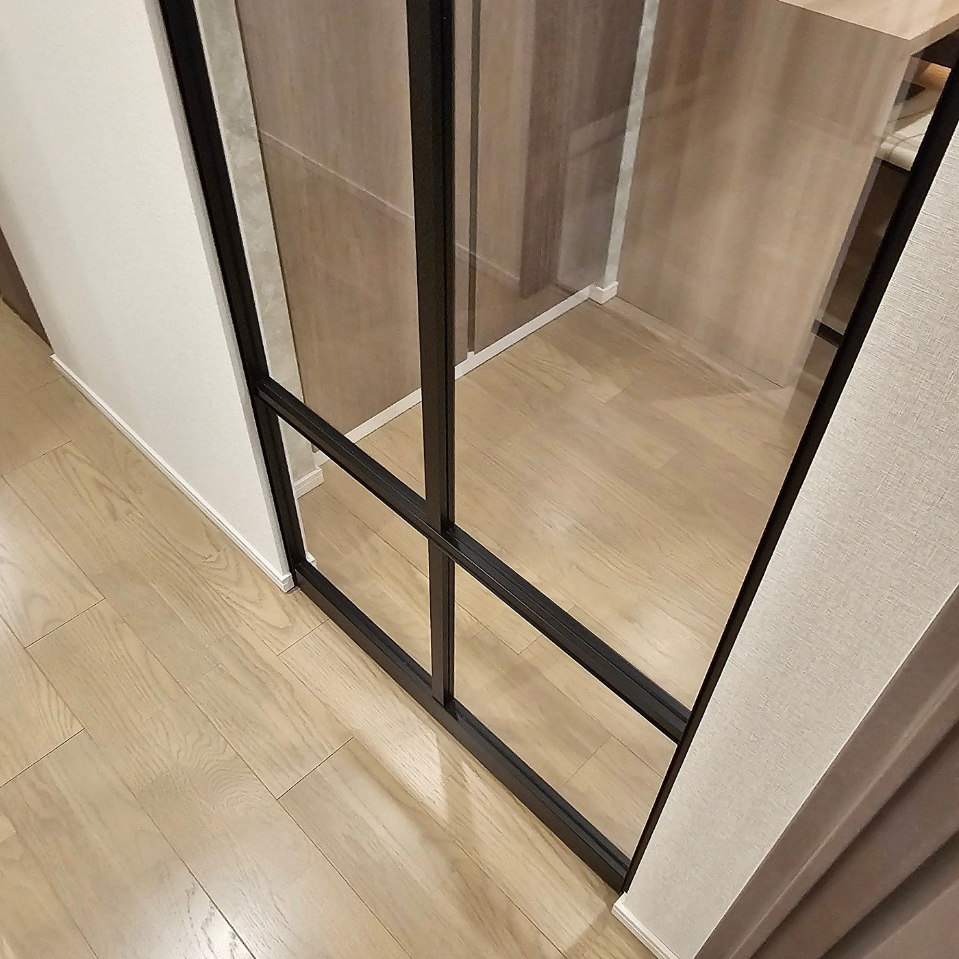 【SKG35】格子ガラス パーテーション W750