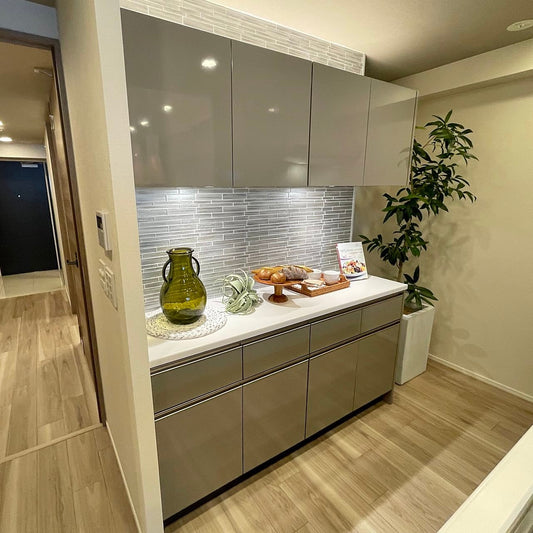 【SCK26】タカラスタンダード製 カップボード 食器棚 キッチン収納 キッチンボード W1610 モデルルーム展示設置品