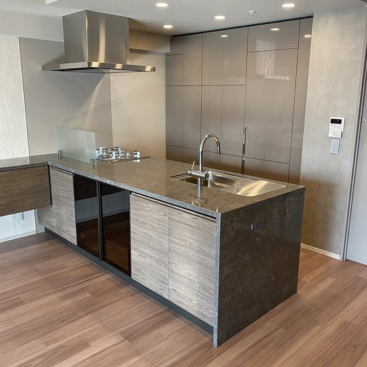 【RAR01】タカラスタンダード ペニンシュラ型 システムキッチン 左シンク ダイニング側収納あり W2590 ハイグレードモデル