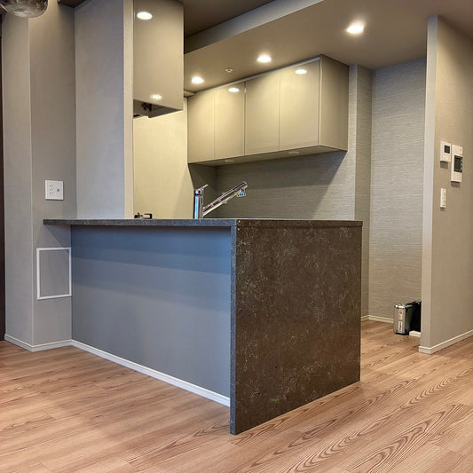 【ROK01】タカラスタンダード ペニンシュラ型(欠込み有) システムキッチン 左シンク W2430 ハイグレードモデル