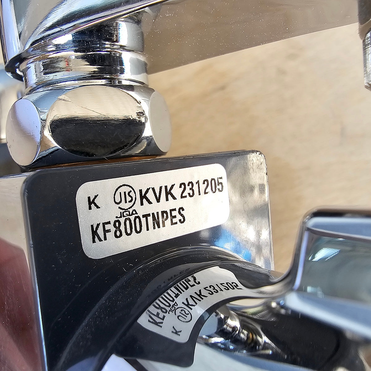 【PSF06】KVK製 サーモスタット式混合水栓 KF800TNPES