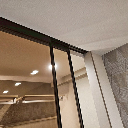 【YLS14】ガラススライドドア 吊り戸 2枚 上吊