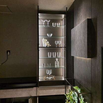 【GMU02】タカラスタンダード 高級 カップボード 食器棚 飾り棚 W2420