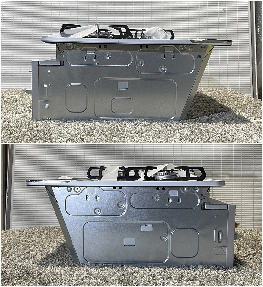 【TS4_17】 未使用品/タカラ ガスコンロ/ハイパーガラスコート トップ 3口 片面焼きグリル