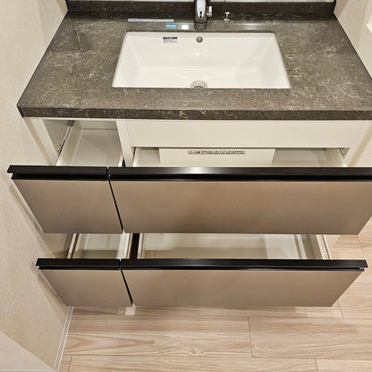 【RTK02】タカラスタンダード ミラーキャビネット付き洗面化粧台 三面鏡 W1000