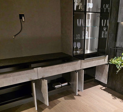 【GMU02】タカラスタンダード 高級 カップボード 食器棚 飾り棚 W2420