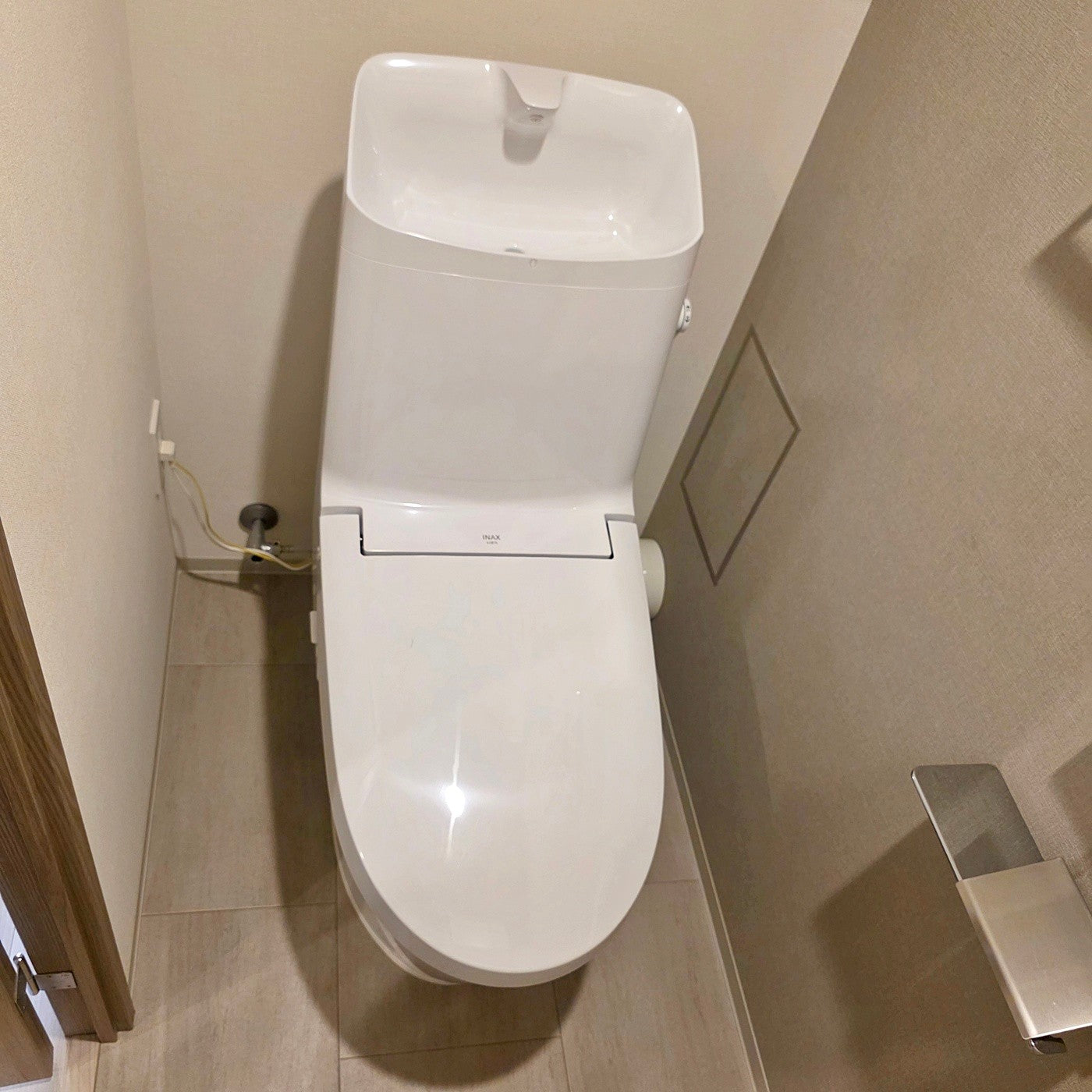 CKN19】LIXIL INAX 一体型トイレ DT-B382-6L/BC-B30P 壁リモコン