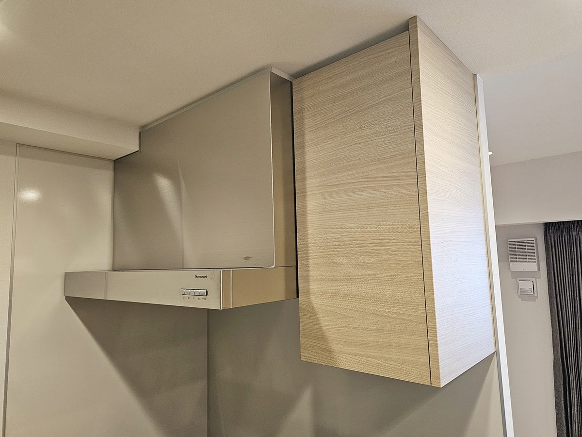 【12-5RRNA】タカラスタンダード ペニンシュラ型(欠込み有) システムキッチン＋カップボードセット 右シンク キッチン間口2585