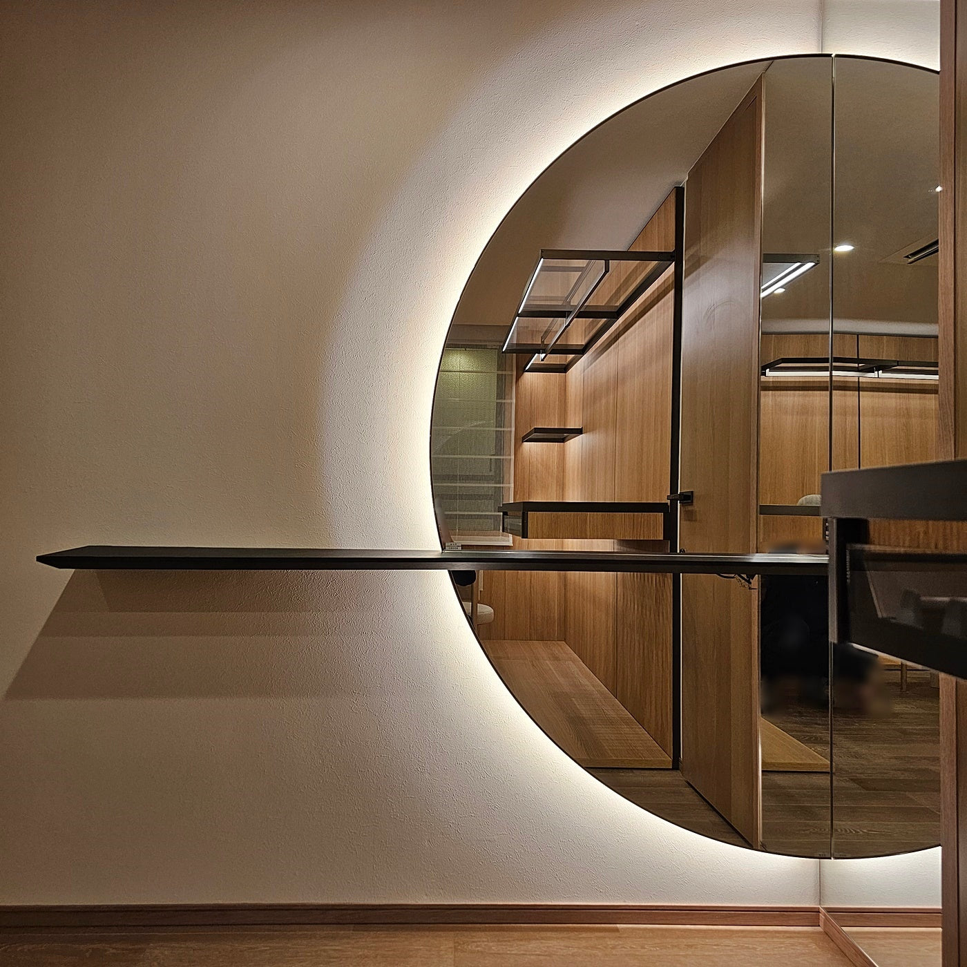 【NSK20】造作 クローゼットミラーカウンター