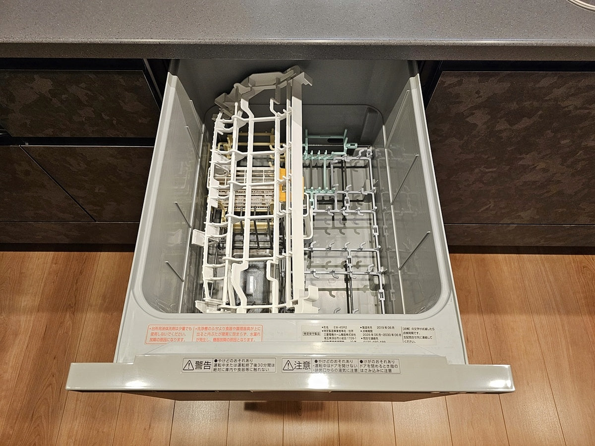 【12-2HIMI】タカラスタンダード ペニンシュラ型(欠込み有) システムキッチン＋カップボードセット 右シンク_欠込み有 間口2630