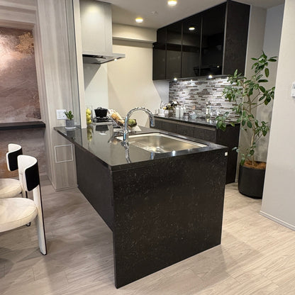 【PHM1】【PHM2】タカラスタンダード+カップボードセット ペニンシュラ型(欠込み有) システムキッチン 左シンク_欠込み有 間口2640