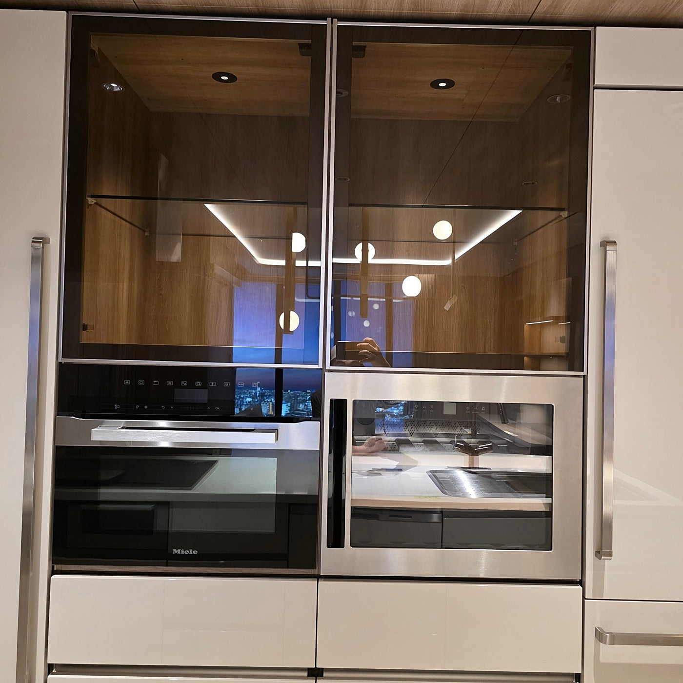 【STF03】タカラスタンダード ペニンシュラ型 高級 システムキッチン＋カップボードセット 左シンク キッチン間口2720 カップボード間口2780