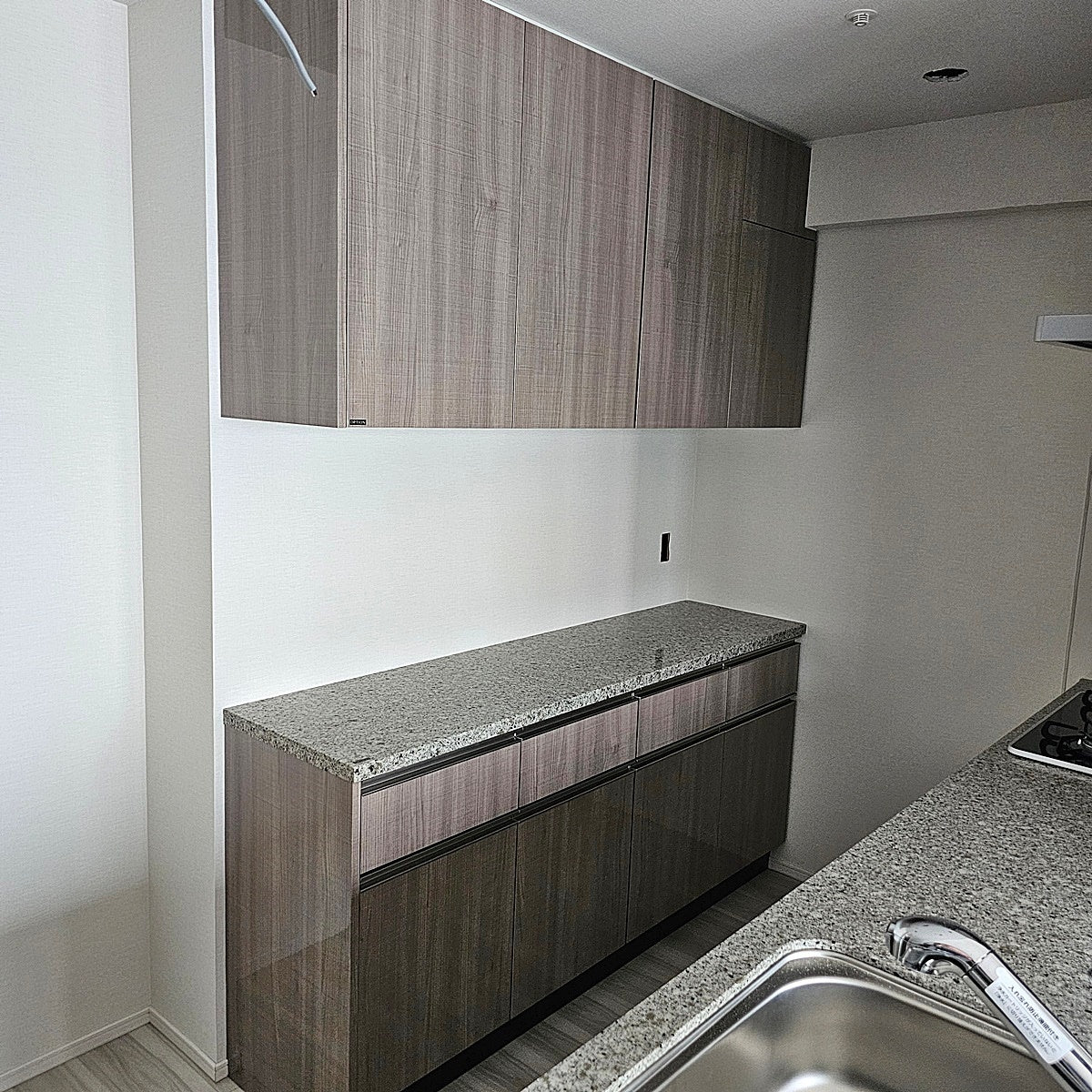 【PSF01_1】タカラスタンダード ペニンシュラ型(欠込み有) システムキッチン＋カップボード 右シンク