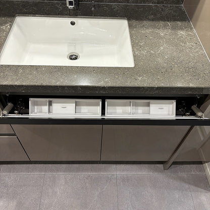 【RAR03】高級品 タカラスタンダード ハイグレード洗面化粧台 アンダーカウンターボウル 三面鏡キャビネット トールユニット モデルルーム展示