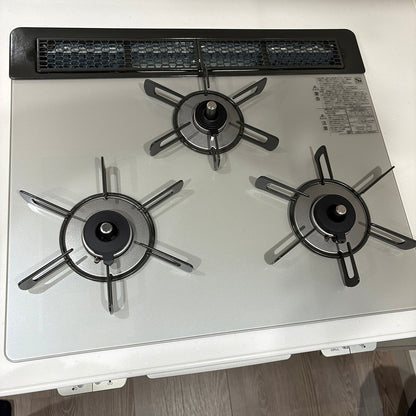 【PSK01】タカラ システムキッチン＋エスエークラフト カップボード/レンジフード/ガスコンロ/水栓/W2650/モデルルーム展示設置品