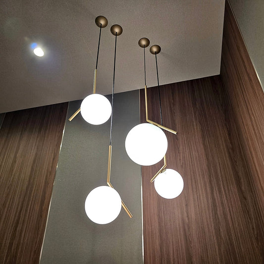 【STF35-1】FLOS アイシーライツ S1 JP ゴールド ペンダントライト小×1個 (単体販売※セット販売ではありません)