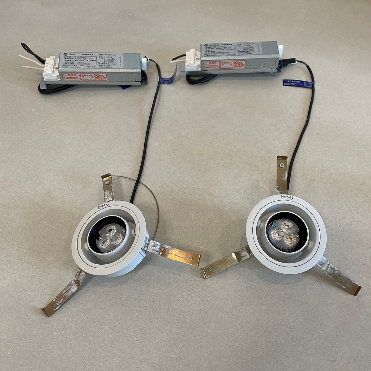 〇ENDO LED照明器具2点セット【RN0330-1】