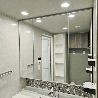 【SKG30】タカラスタンダード製 ミラーキャビネット付き洗面化粧台/三面鏡/W1200/モデルルーム展示設置品