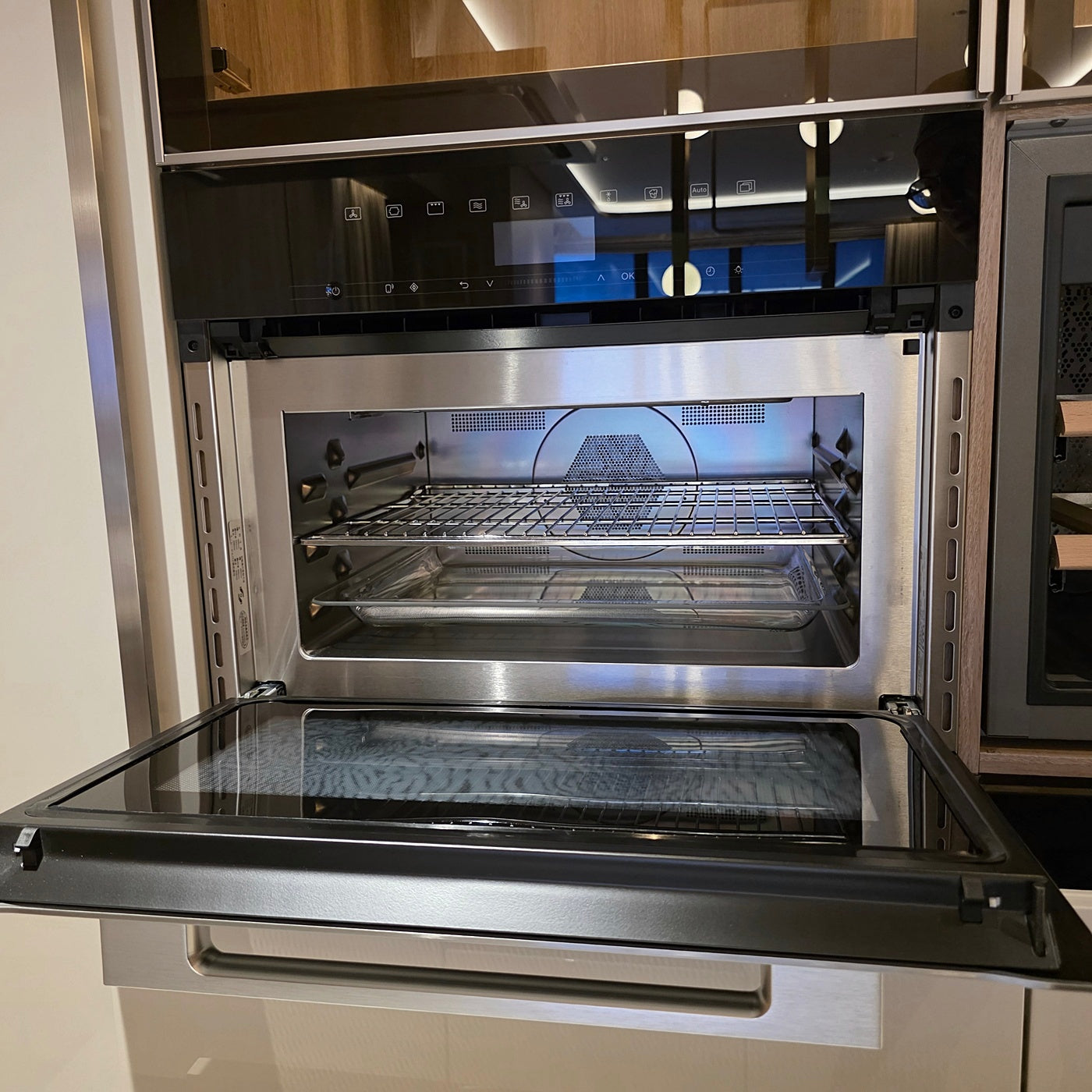 【STF03】タカラスタンダード ペニンシュラ型 高級 システムキッチン＋カップボードセット 左シンク キッチン間口2720 カップボード間口2780