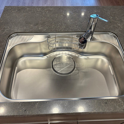 【ROK01】タカラスタンダード ペニンシュラ型(欠込み有) システムキッチン 左シンク W2430 ハイグレードモデル