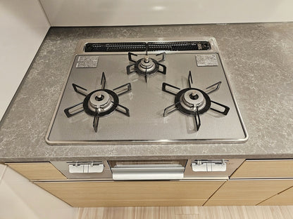 【12-5RRNA】タカラスタンダード ペニンシュラ型(欠込み有) システムキッチン＋カップボードセット 右シンク キッチン間口2585