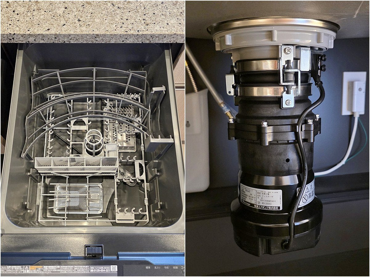 【CKN27_1】タカラスタンダード ペニンシュラ型 システムキッチン＋カップボードセット 右シンク 間口2740