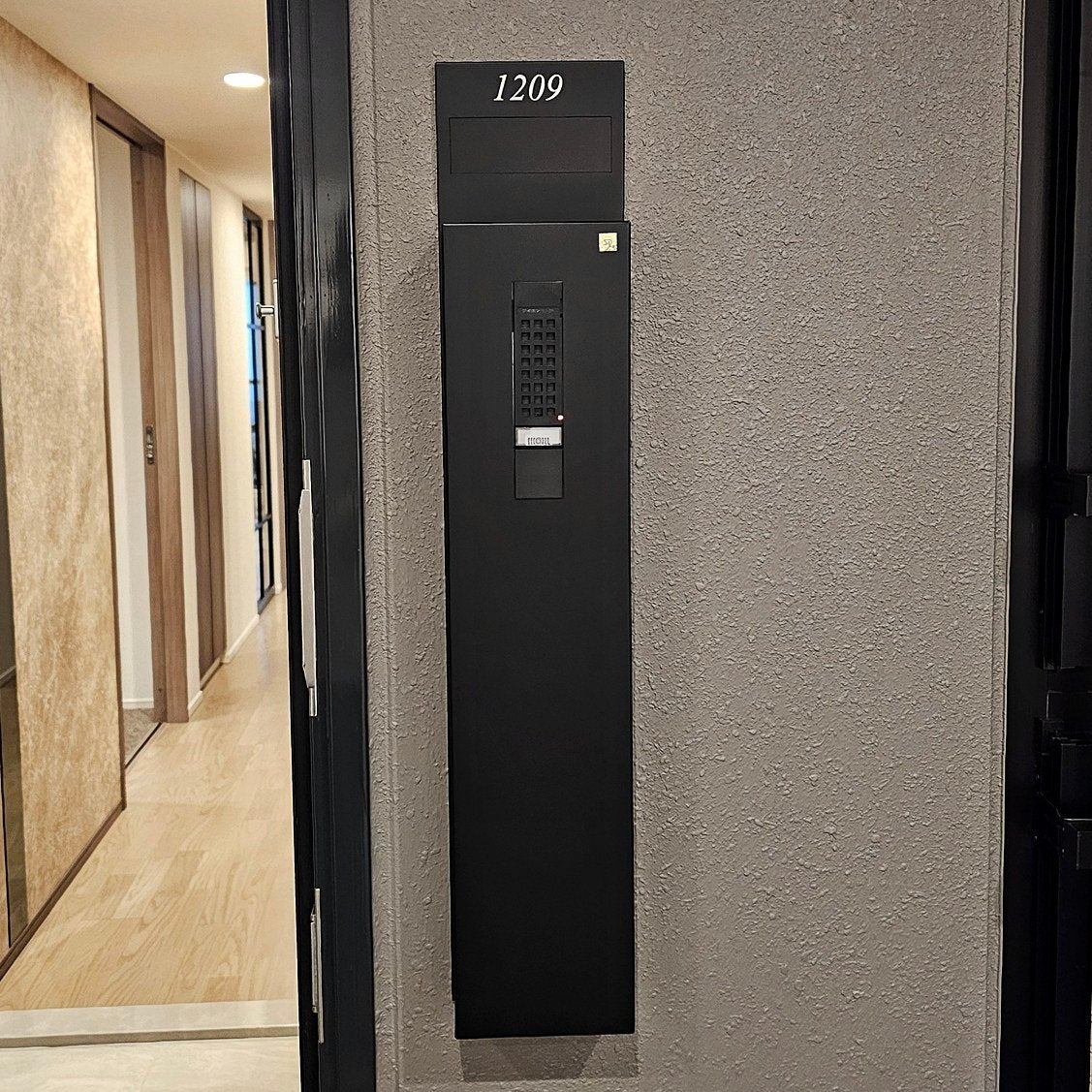 【SKG01】日本フネン製 枠付き 玄関ドア 左吊 鍵1本 インターホン子機親機セット