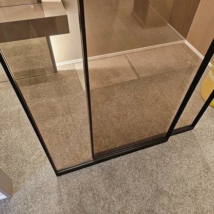 【YLS14】ガラススライドドア 吊り戸 2枚 上吊