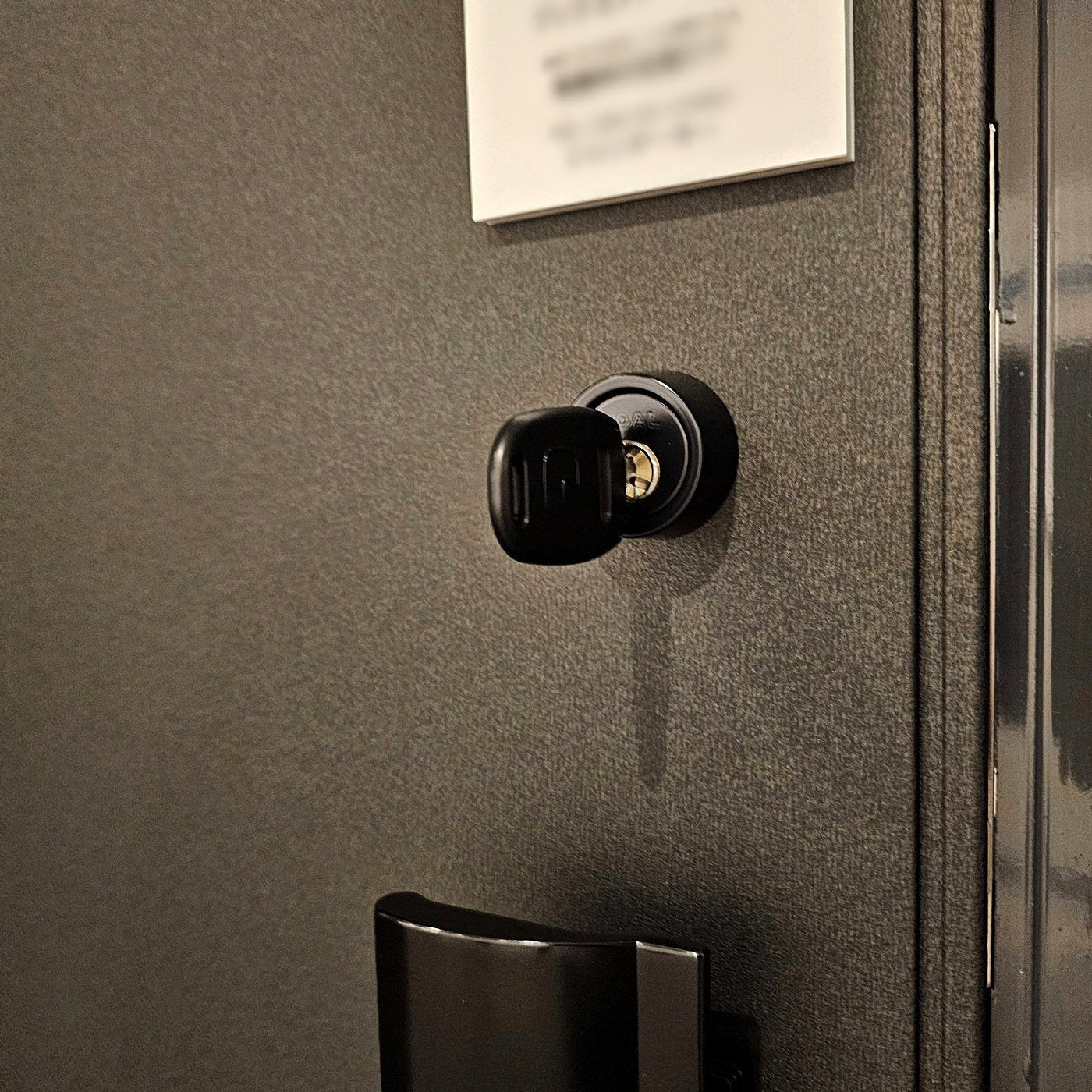 【SKG01】日本フネン製 枠付き 玄関ドア 左吊 鍵1本 インターホン子機親機セット