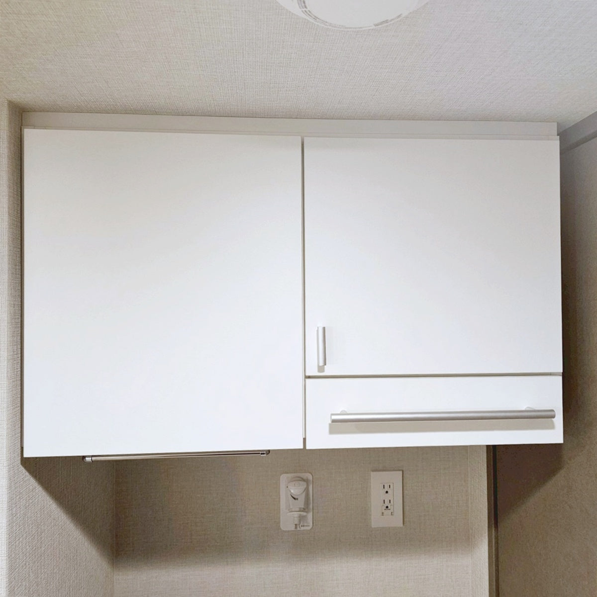 【YLS09】 天吊り収納 スマートランドリーキャビネット W725 吊戸棚 モデルルーム展示品