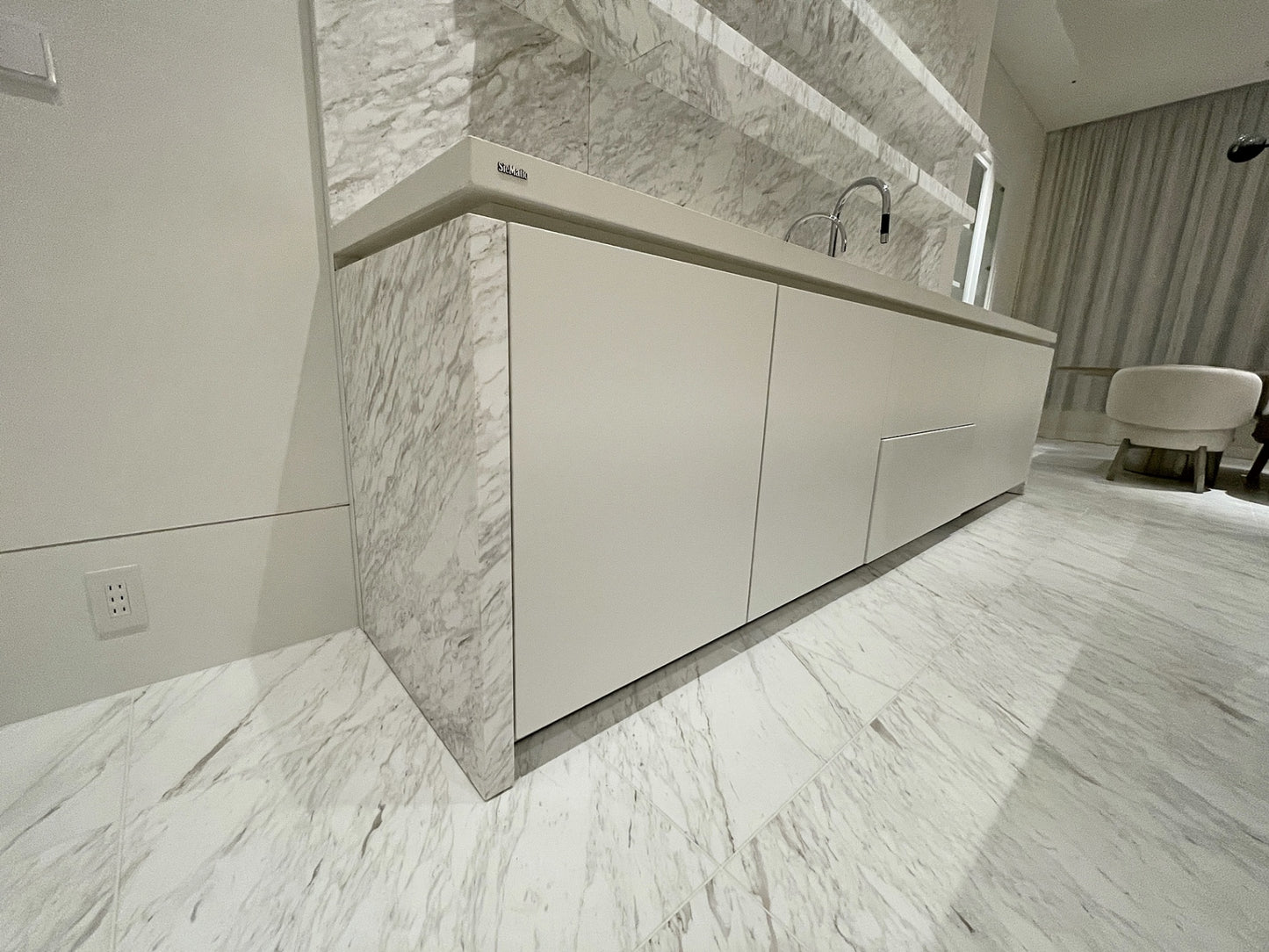 【TBC07】 SieMatic  高級 Ⅱ型(セパレート) システムキッチン シンク側間口2750 コンロ側間口W3413