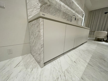 【TBC07】 SieMatic  高級 Ⅱ型(セパレート) システムキッチン シンク側間口2750 コンロ側間口W3413