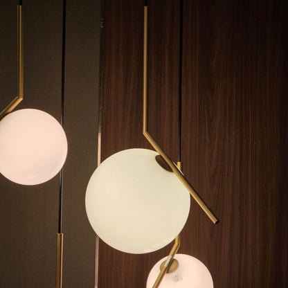 【STF35-4】FLOS アイシーライツ S2 JP ゴールド ペンダントライト大×1個 (単体販売※セット販売ではありません)