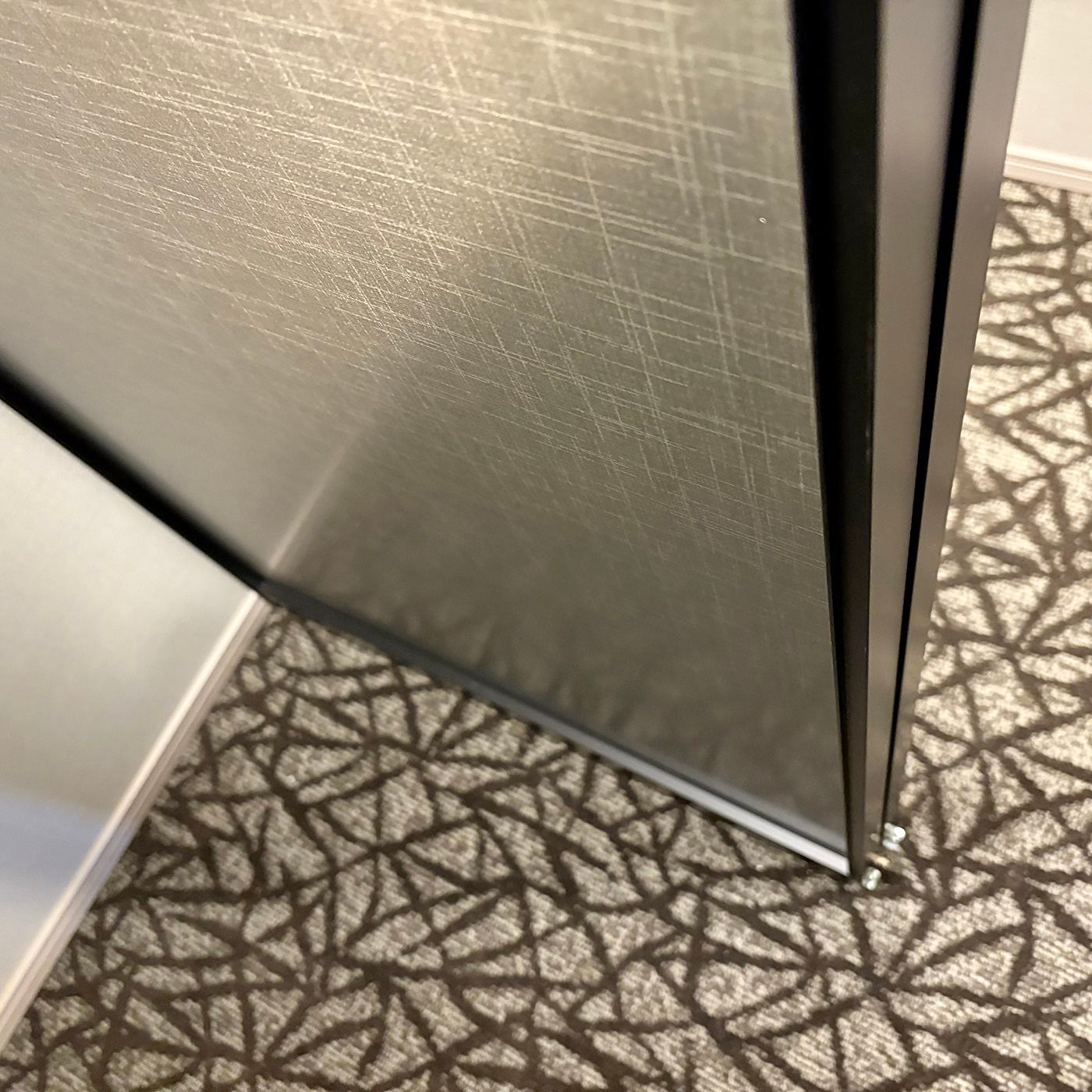 【KNK06】ガラス吊戸 3枚 可動間仕切り 引戸 上吊 枠なし