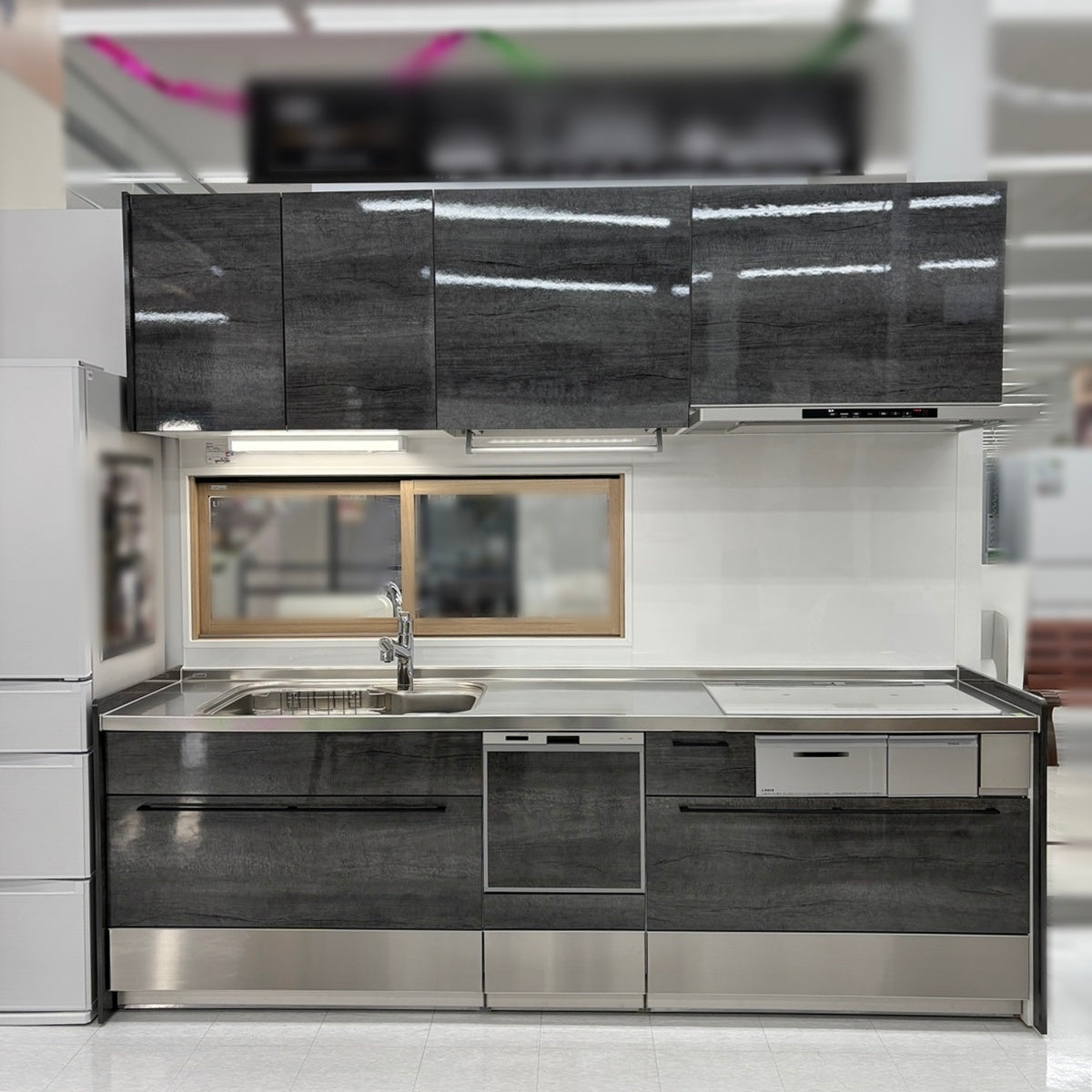 【Y18-2】クリナップ I型 システムキッチン 左シンク 間口2580