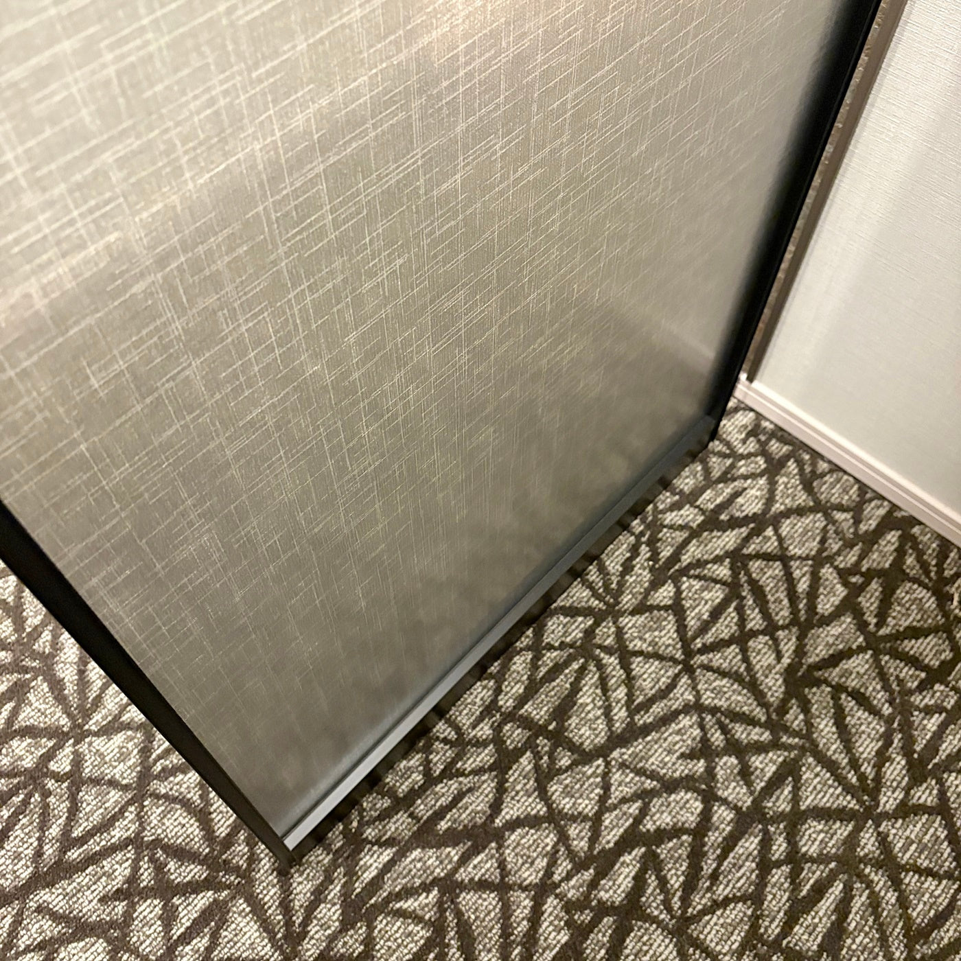 【KNK06】ガラス吊戸 3枚 可動間仕切り 引戸 上吊 枠なし