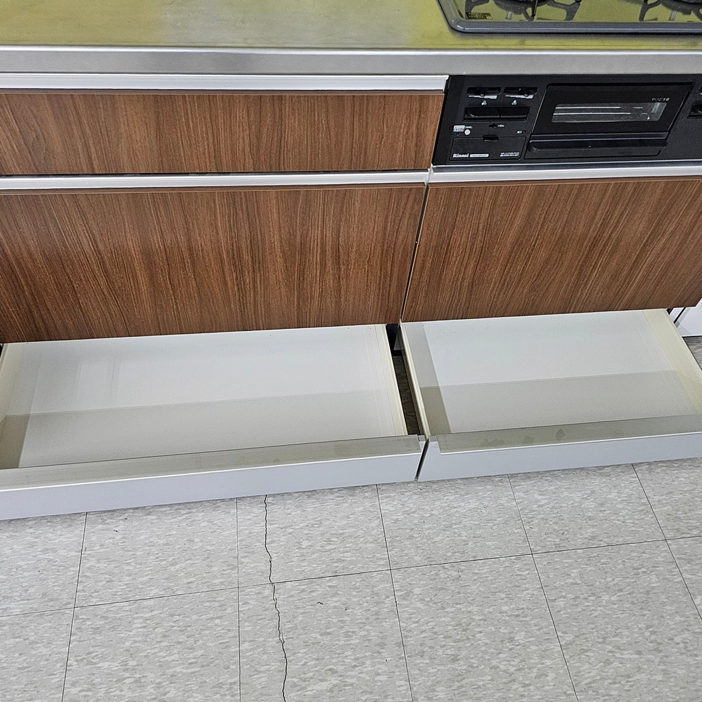 【Y2-1】ハウステック I型 システムキッチン 左シンク 天板ステンレス W2550